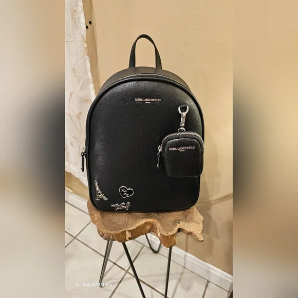 Karl Lagerfeld | Bags | Karl Lagerfeld Black Backpack With  display picture 3